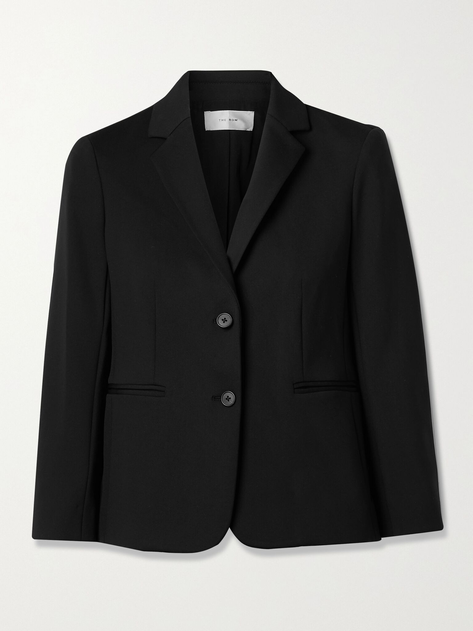 Essentials Brentwood stretch-ponte blazer Black - 1