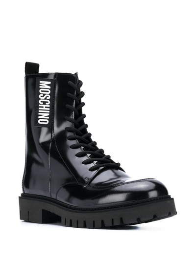 Moschino lace-up ankle boots outlook