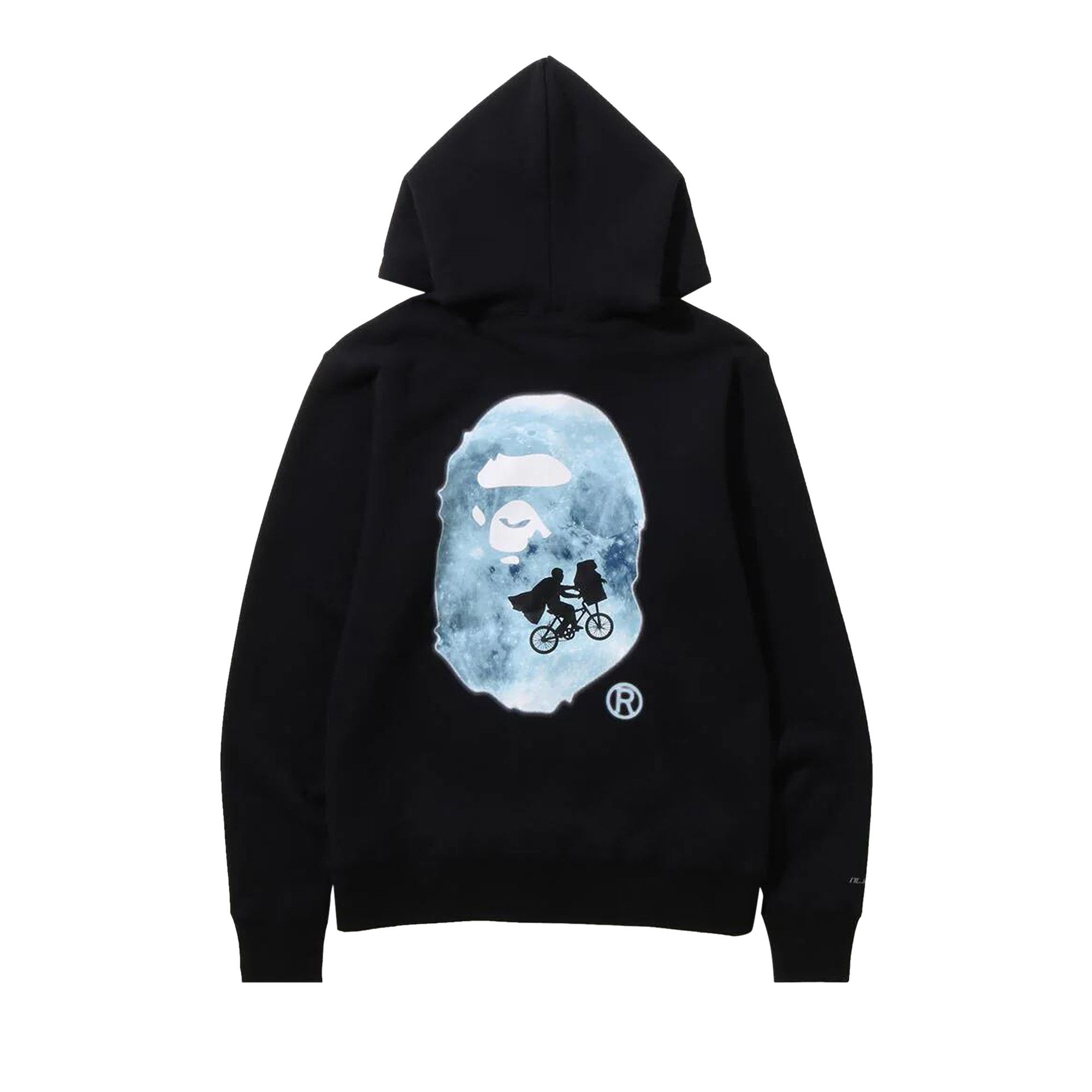 BAPE x E.T. Ape Head Zip Hoodie 'Black' - 2