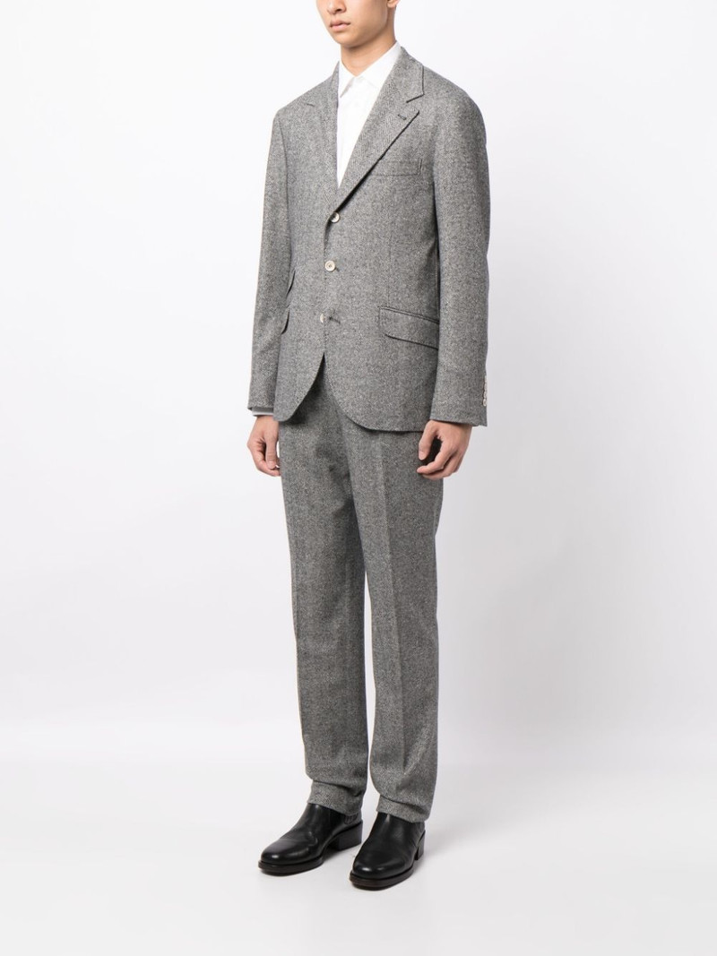 wool-blend herringbone two-piece suit 3
