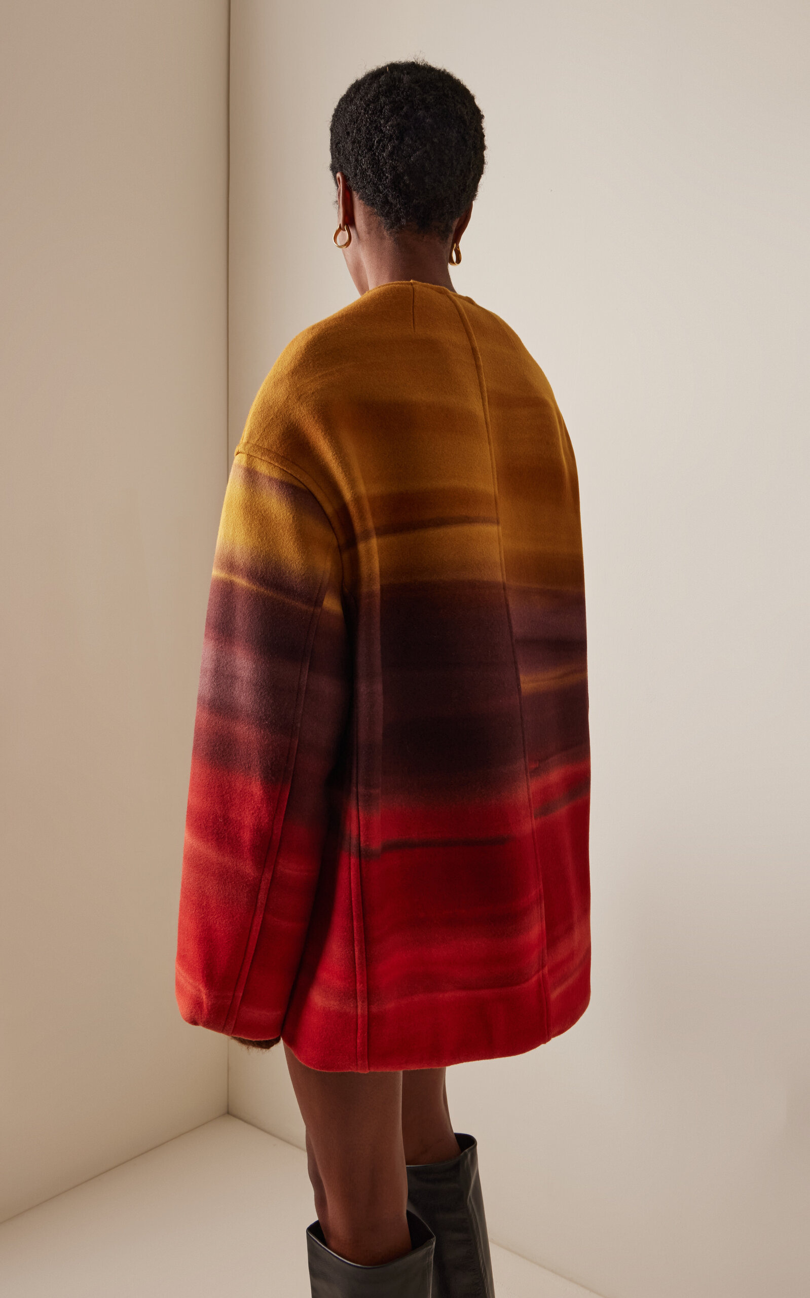 Ambrose Wool Melton Coat multi - 4