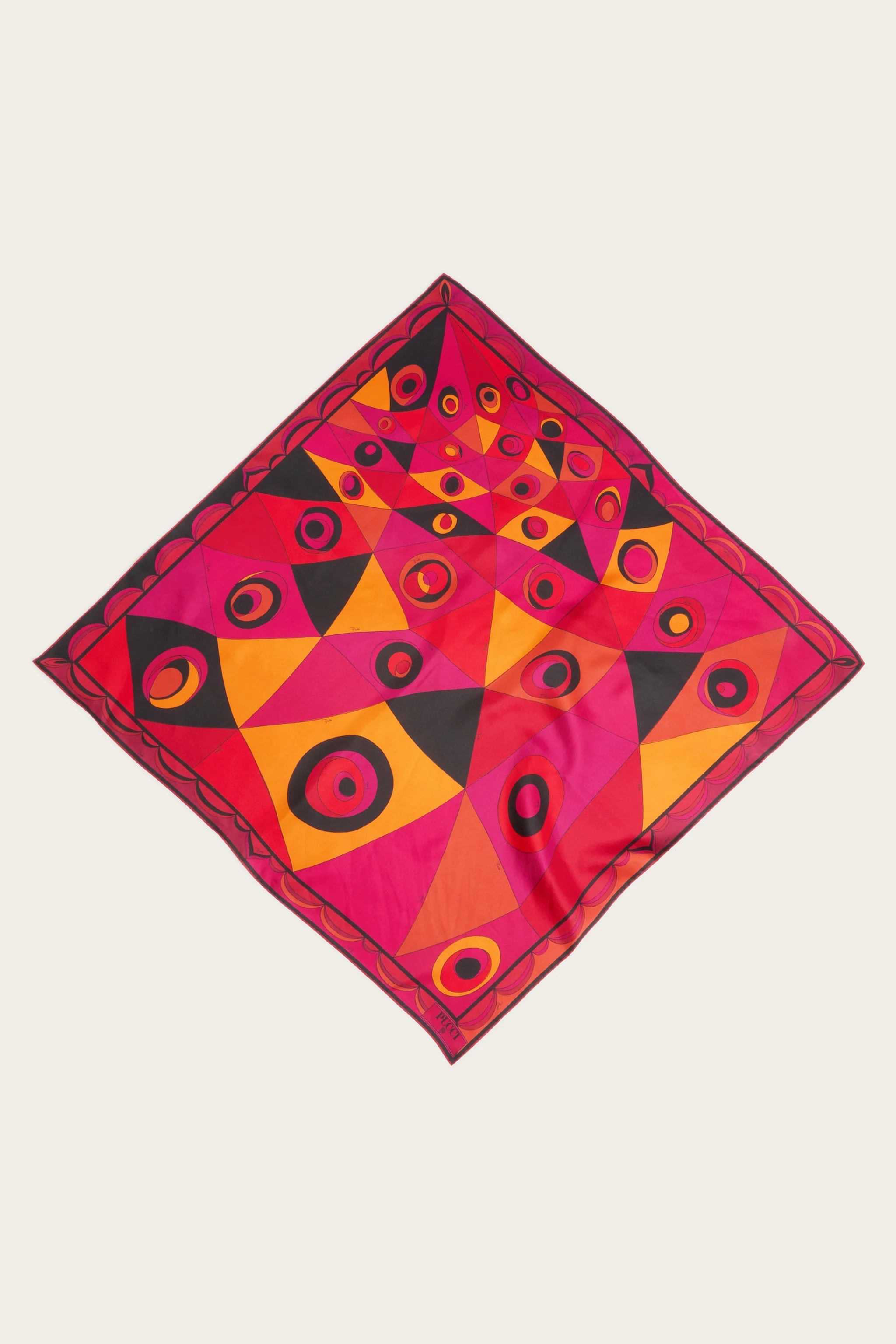 ANGOLI PRINT SILK SCARF - 1