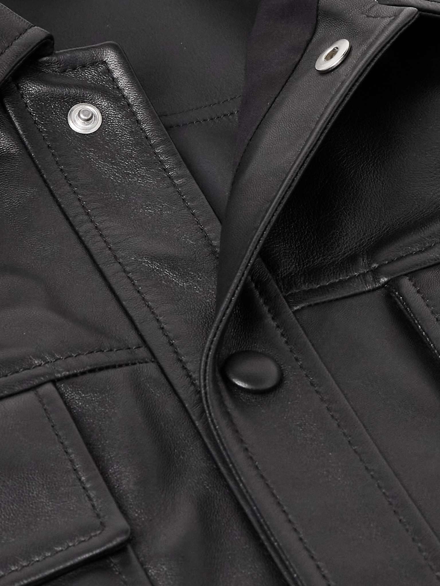 Levy Slim-Fit Leather Jacket - 5