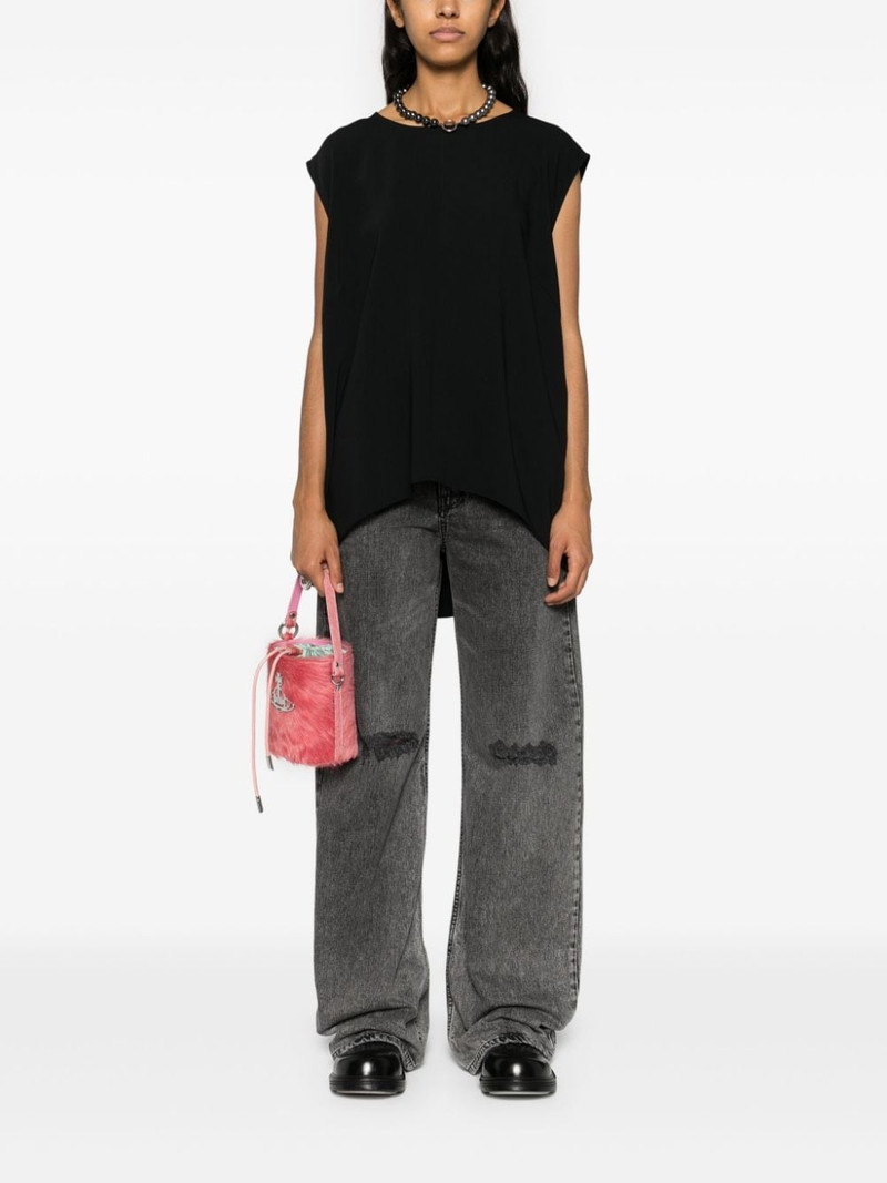 MM6 Maison Margiela numbers-patch straight jeans outlook