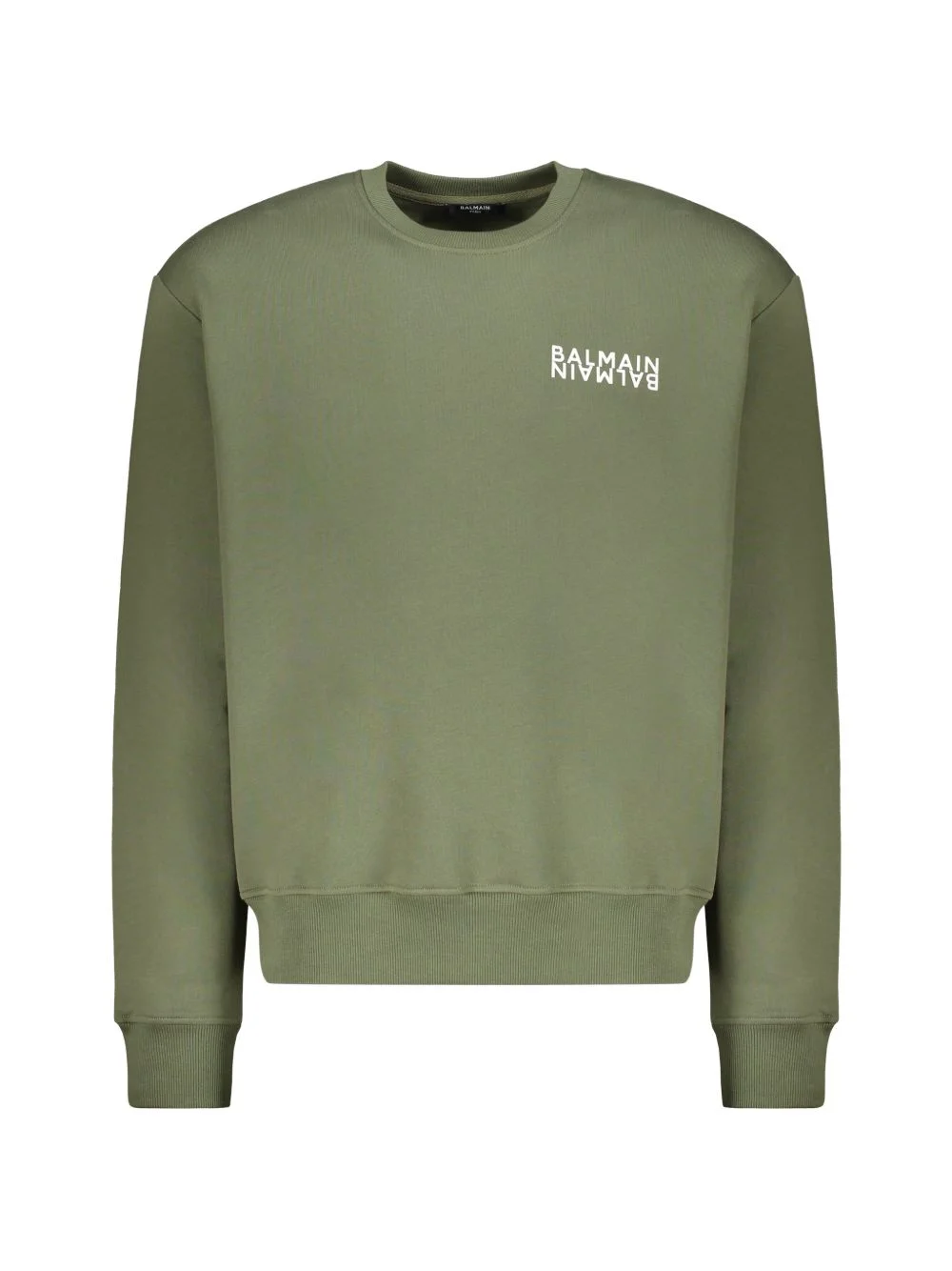 cotton logo sweatshirt - 1