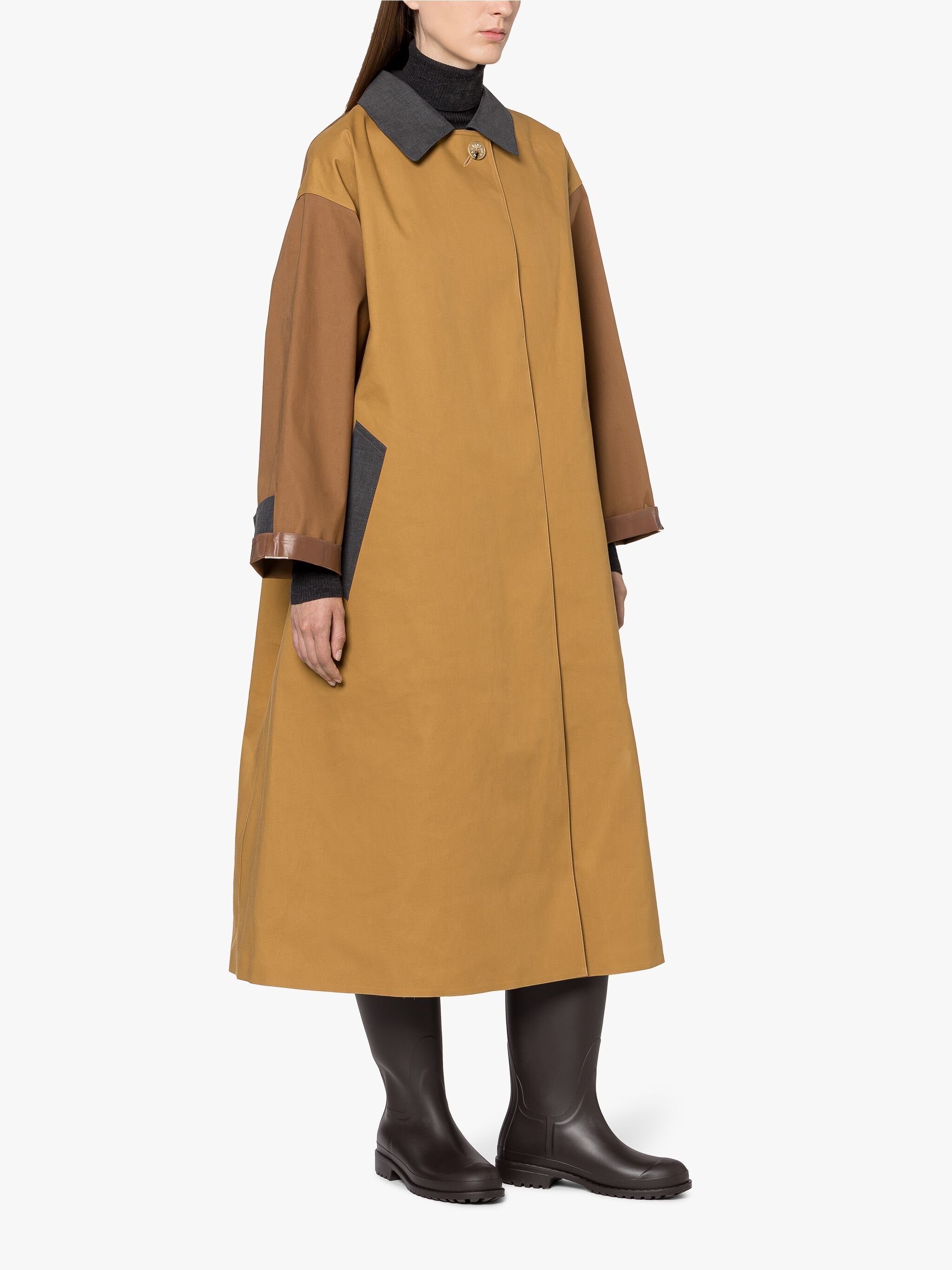 BOWLAND AUTUMN BONDED COTTON LONG COAT - 2