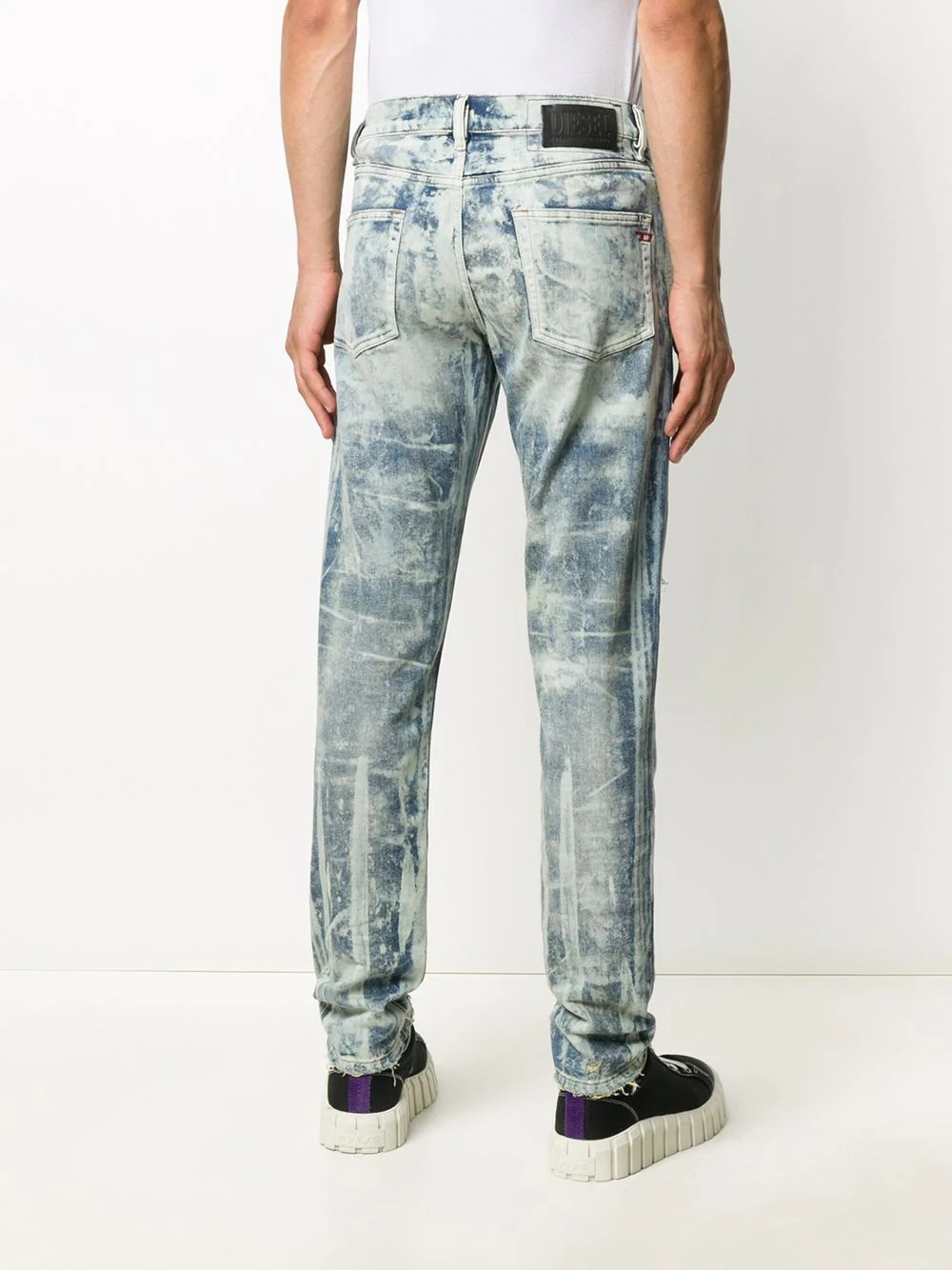 stonewashed D-Strukt jeans - 4