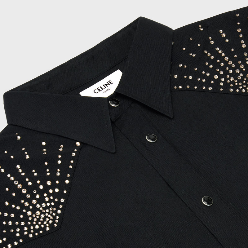 EMBROIDERED COWBOY SHIRT IN LIGHT VISCOSE 3