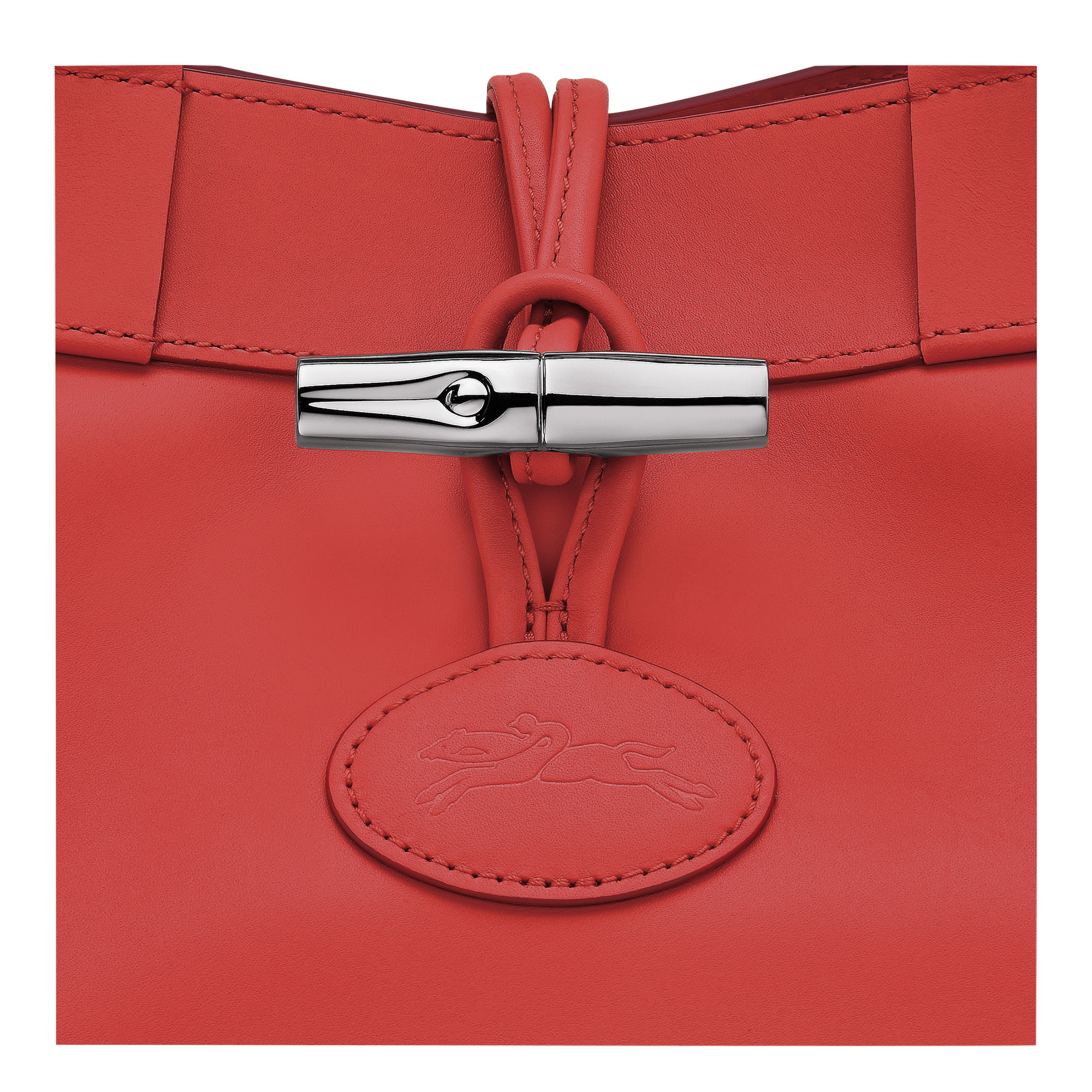 Le Roseau L Tote bag Red - Leather - 6