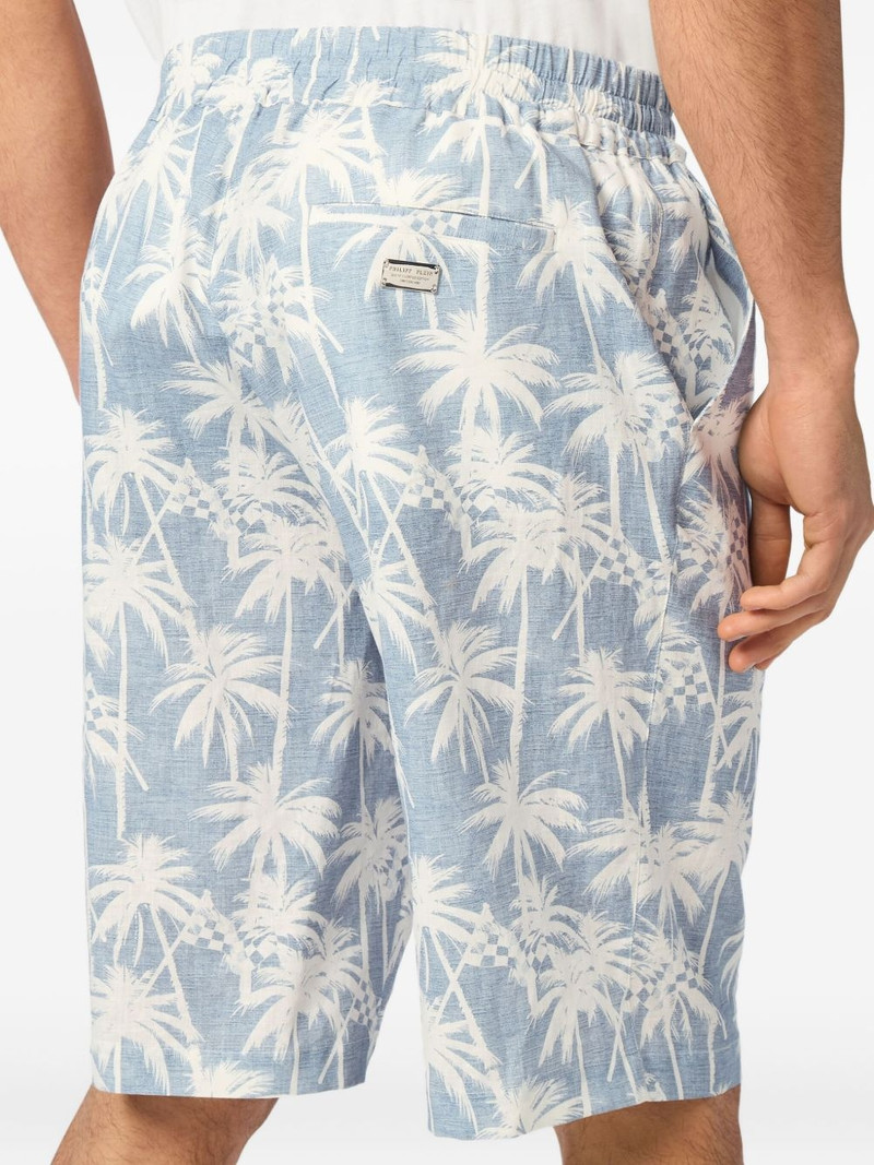 Kid Fit Chambray-print shorts 5