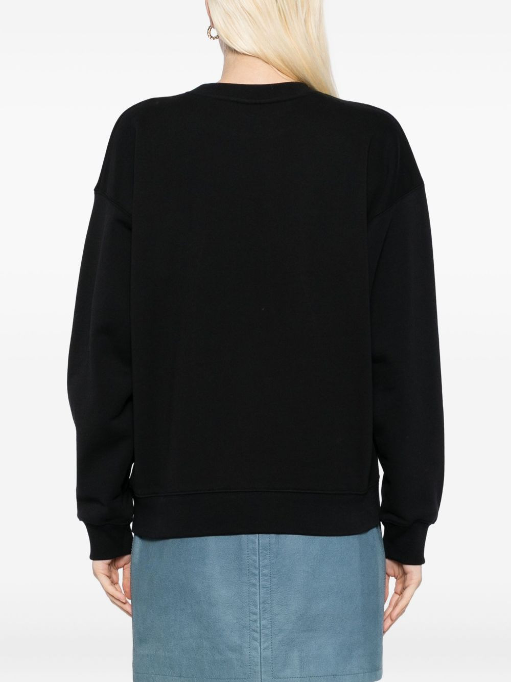 embroidered-logo sweatshirt - 4