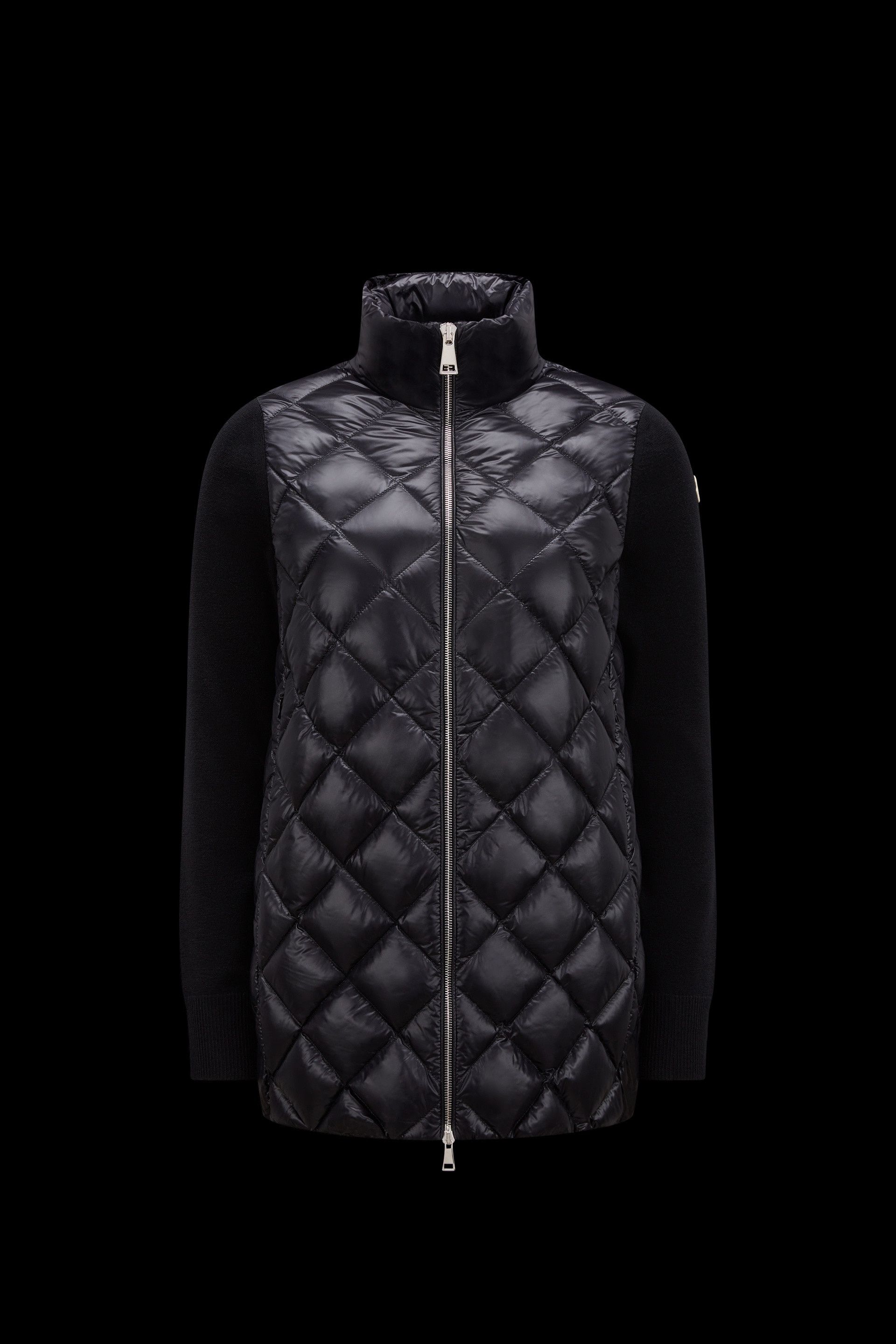 Padded Wool Cardigan - 1