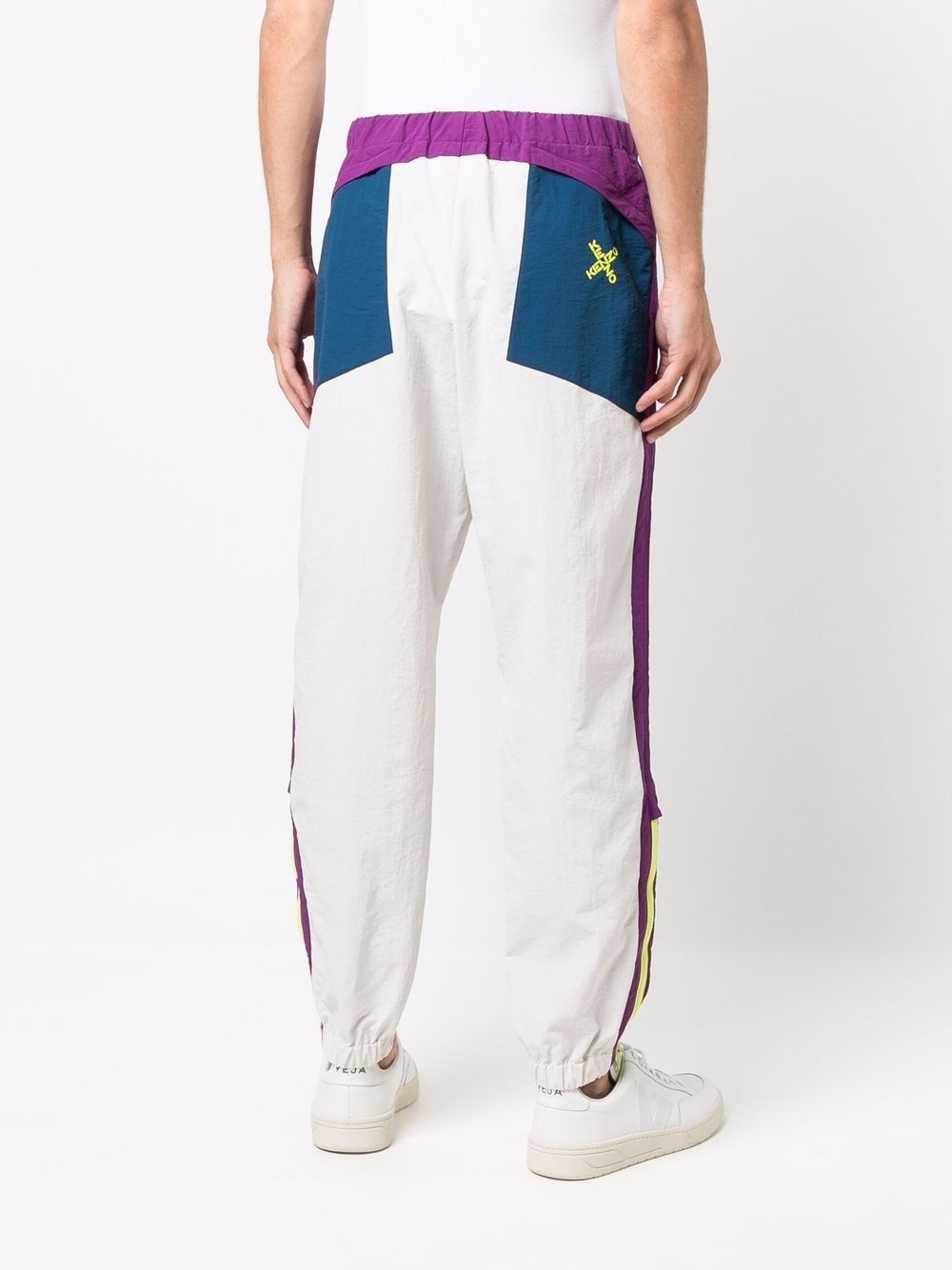 side stripe track pants - 4