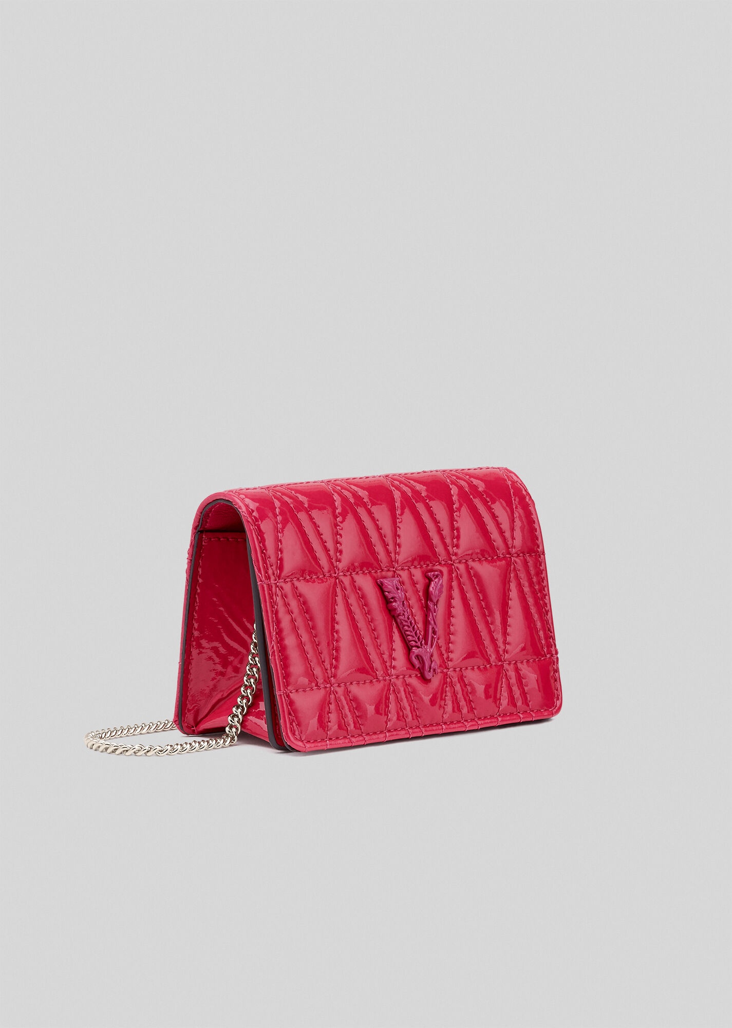 Virtus Quilted Naplak Small Chain Wallet - 3