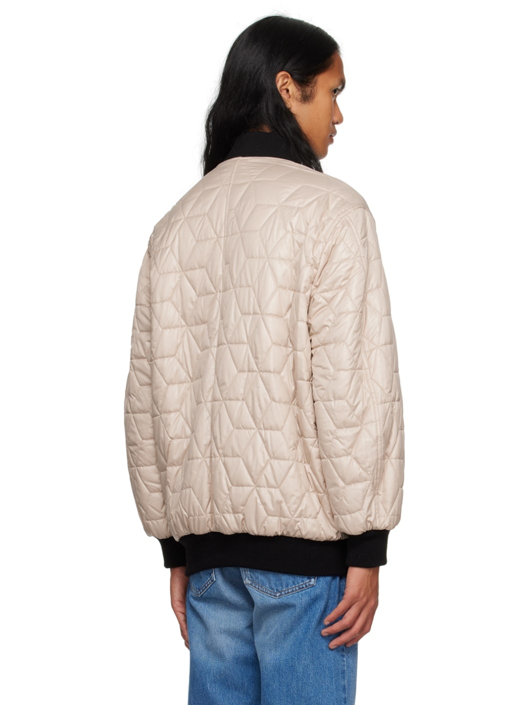 Orange Otis Reversible Bomber Jacket - 3