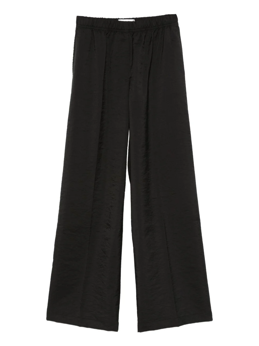 elastic-waist front-crease trousers - 1