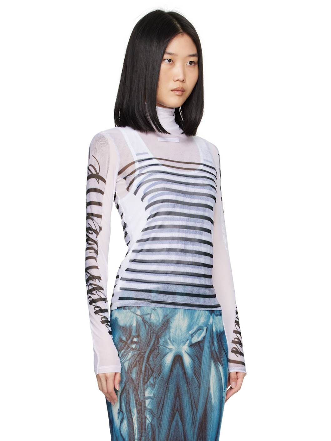 White 'The Marinière' Turtleneck - 2