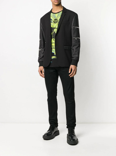 PHILIPP PLEIN zipped sleeve blazer outlook