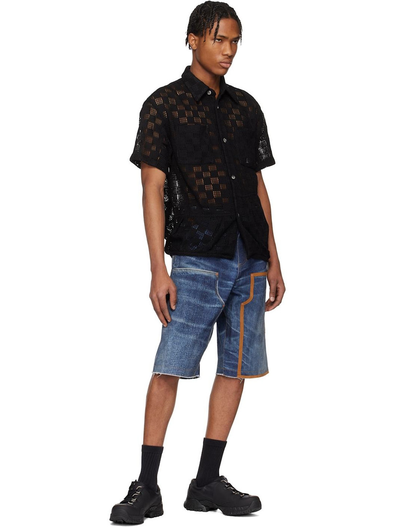 Andersson Bell Black Letto Knitted Shirt outlook