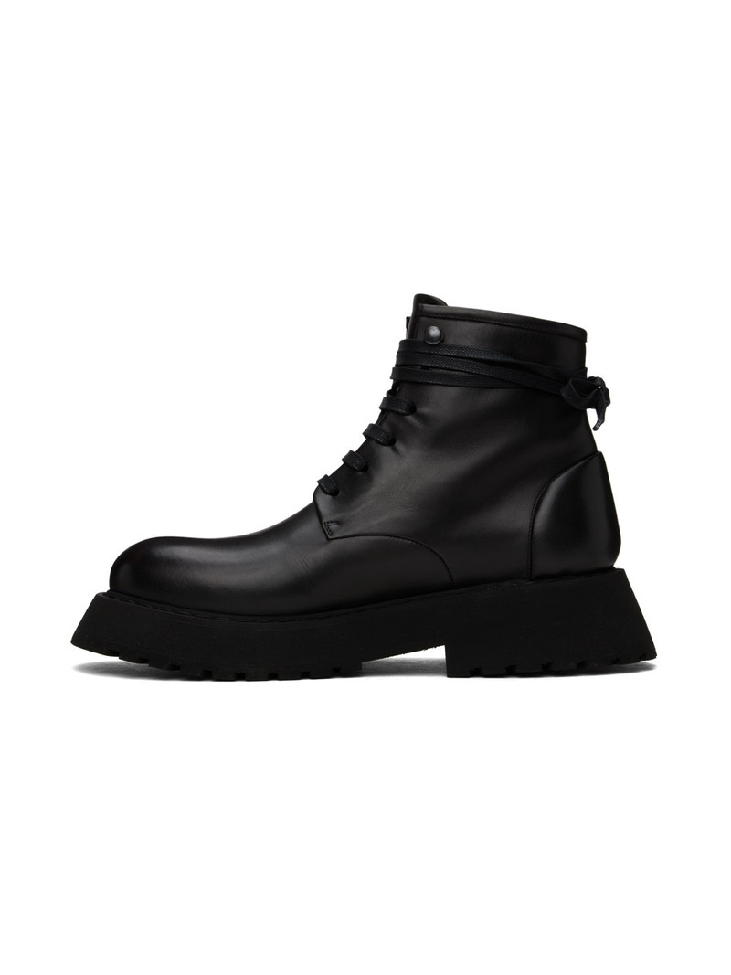 Black Micarro Lace-Up Ankle Boots 3