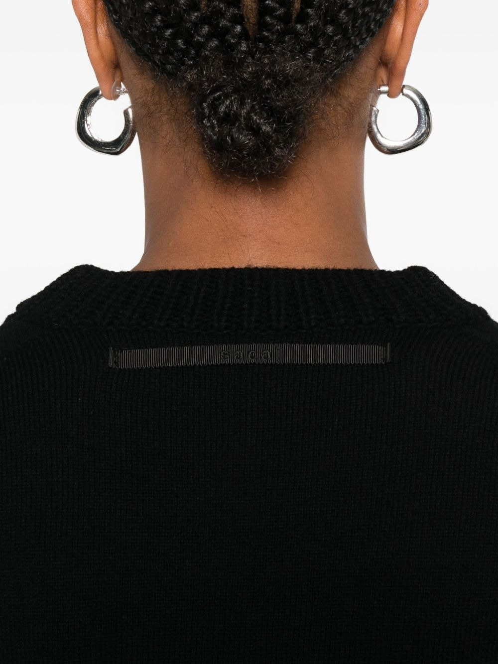 ribbed-cuff wool sweater - 5