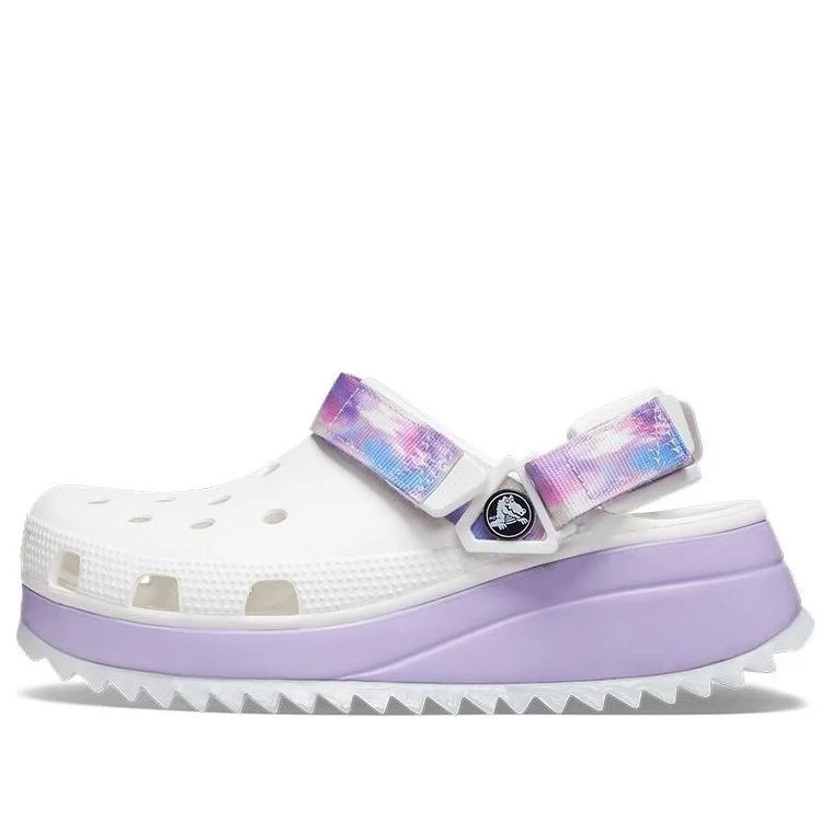 Crocs Classic Casual Unisex White Purple Sandals 'White Purple' 207772-577 - 1