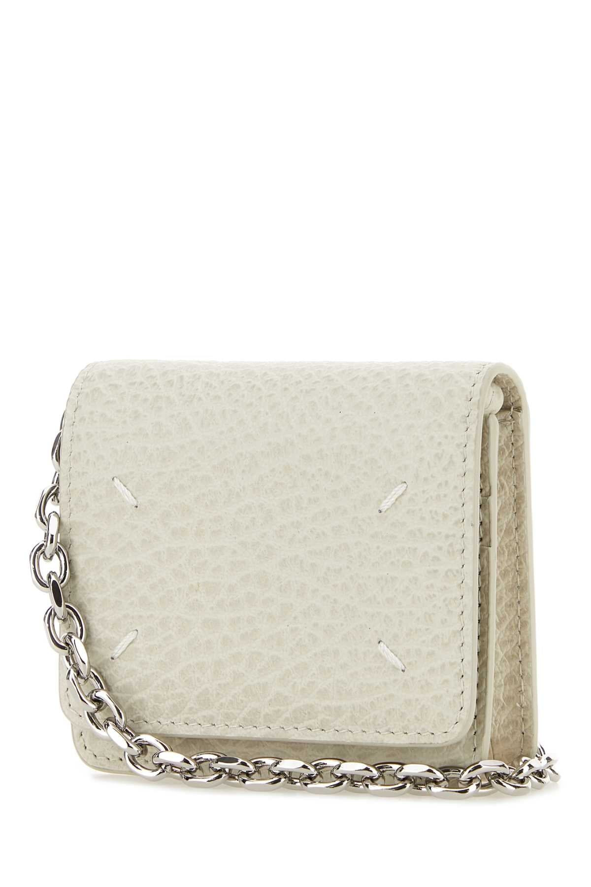 Maison Margiela Women Chalk Leather Card Holder - 2