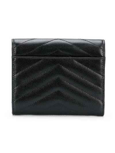 SAINT LAURENT Monogram compact tri-fold wallet outlook