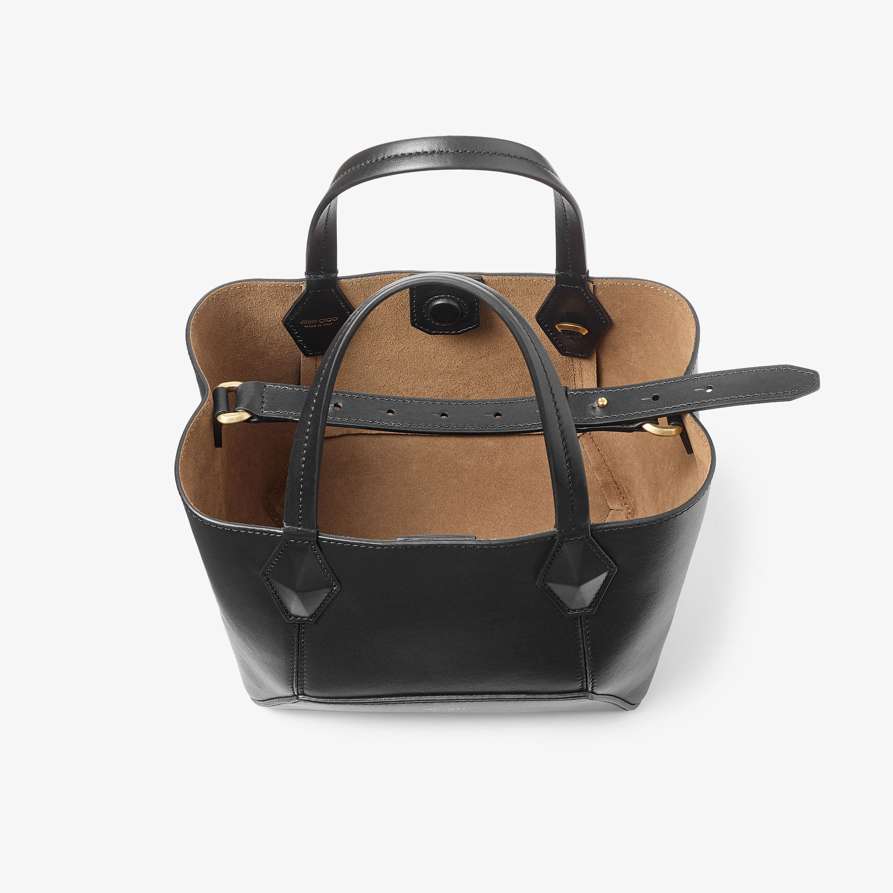 Diamond Tote/S
Black Calf Leather Tote Bag - 5