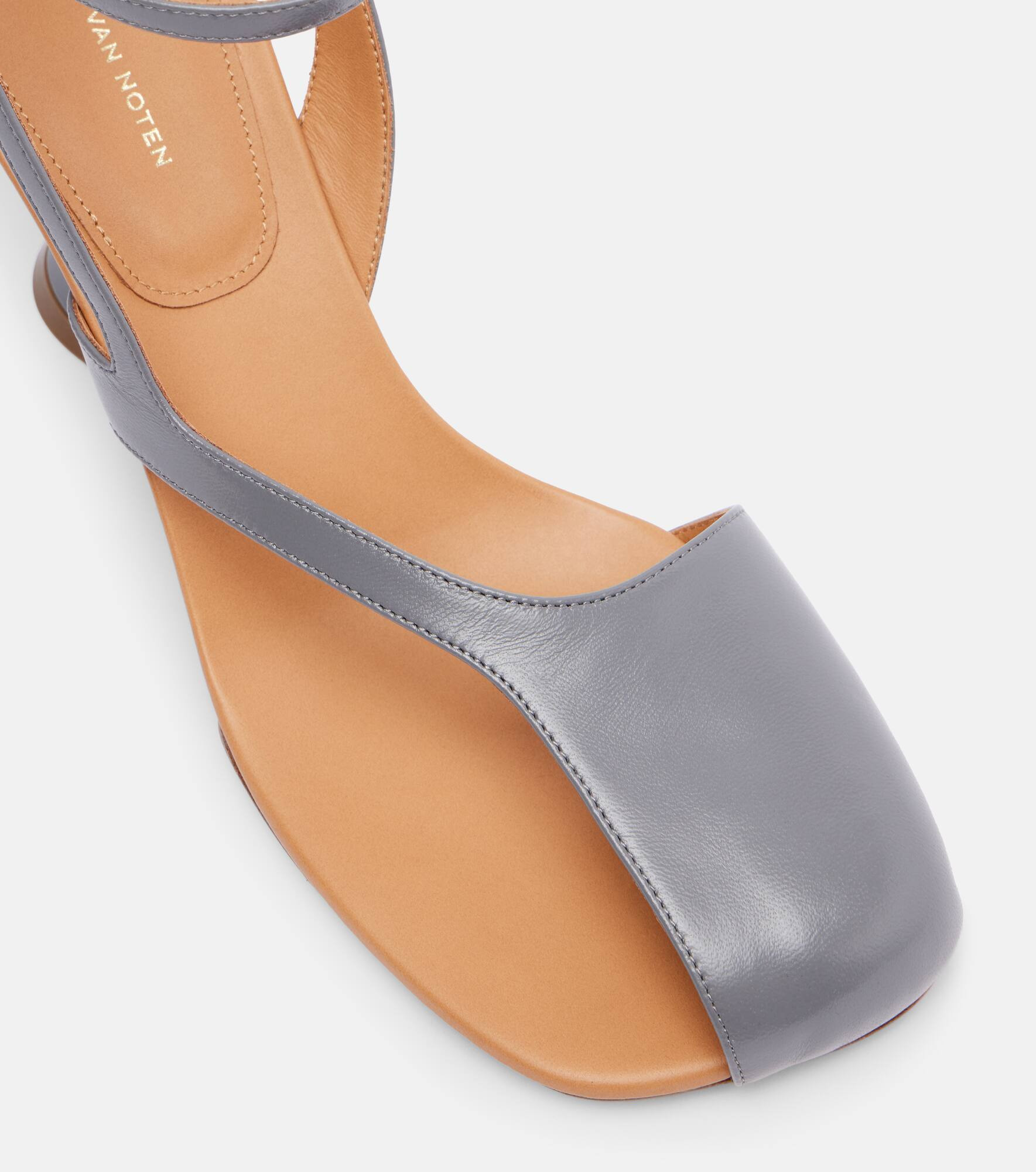 75 leather wedge sandals - 5