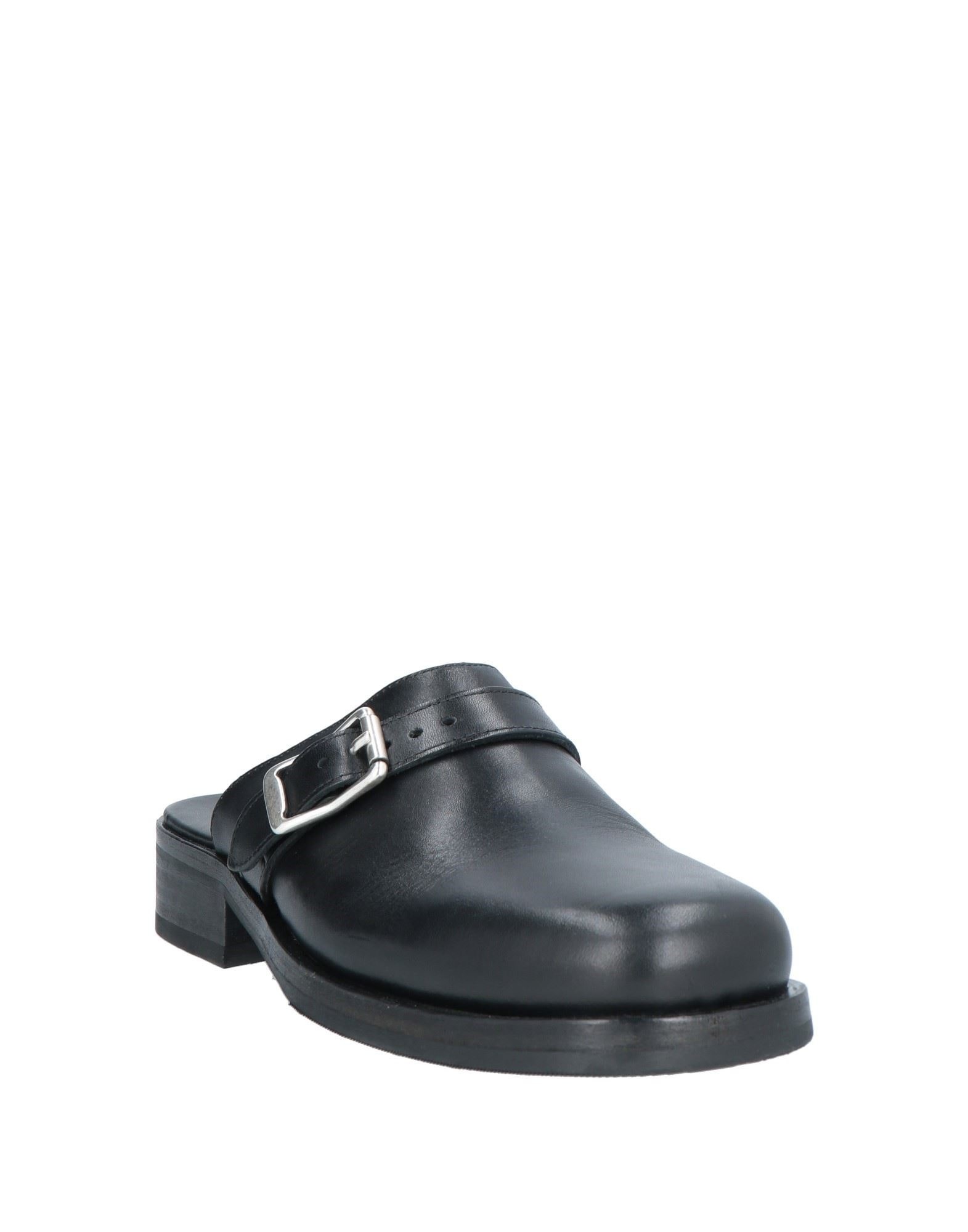 靴 OUR LEACY CAMION MULE Black Leather 41 Our Legacy - Camion Mule Burnt Sugar Leather