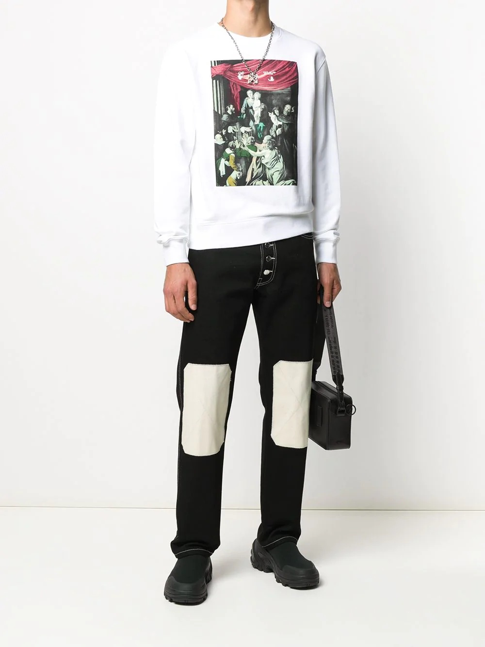 Caravaggio print sweatshirt - 2