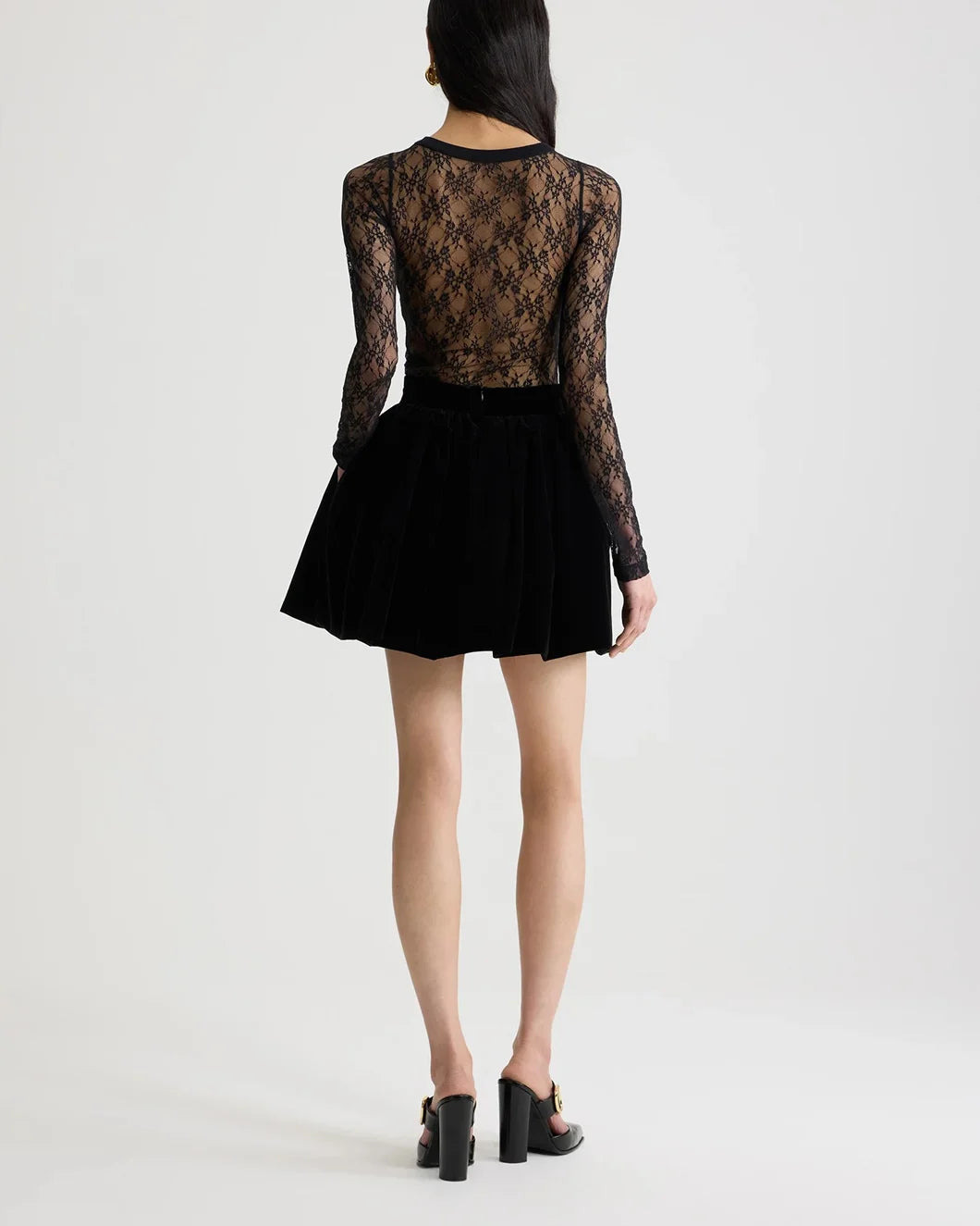 BLOOMER-EFFECT MINI SKIRT - 4