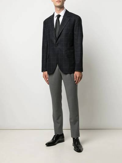 Brunello Cucinelli checked wool suit jacket outlook