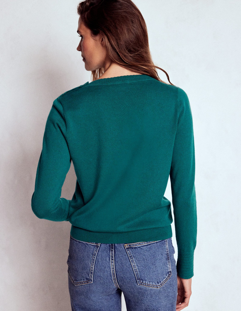 Briony Stitch Sweater-Drake Green 5