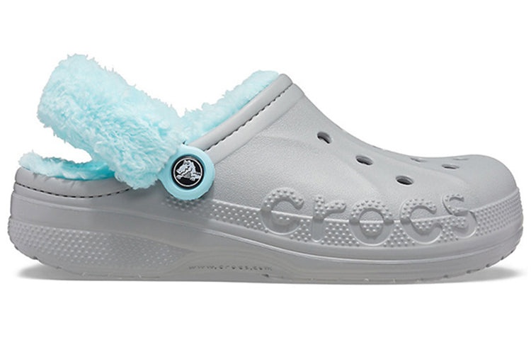 Crocs Classic clog Stay Warm Fleece Lined Shoe Unisex Gray Blue 206633-0IG - 3