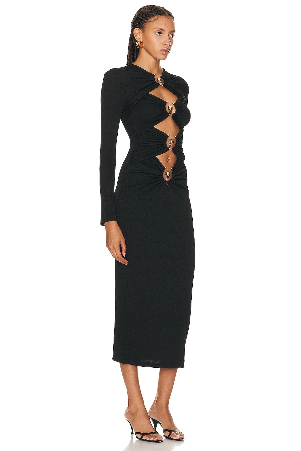 Orbit Ruched Long Sleeve Dress - 2