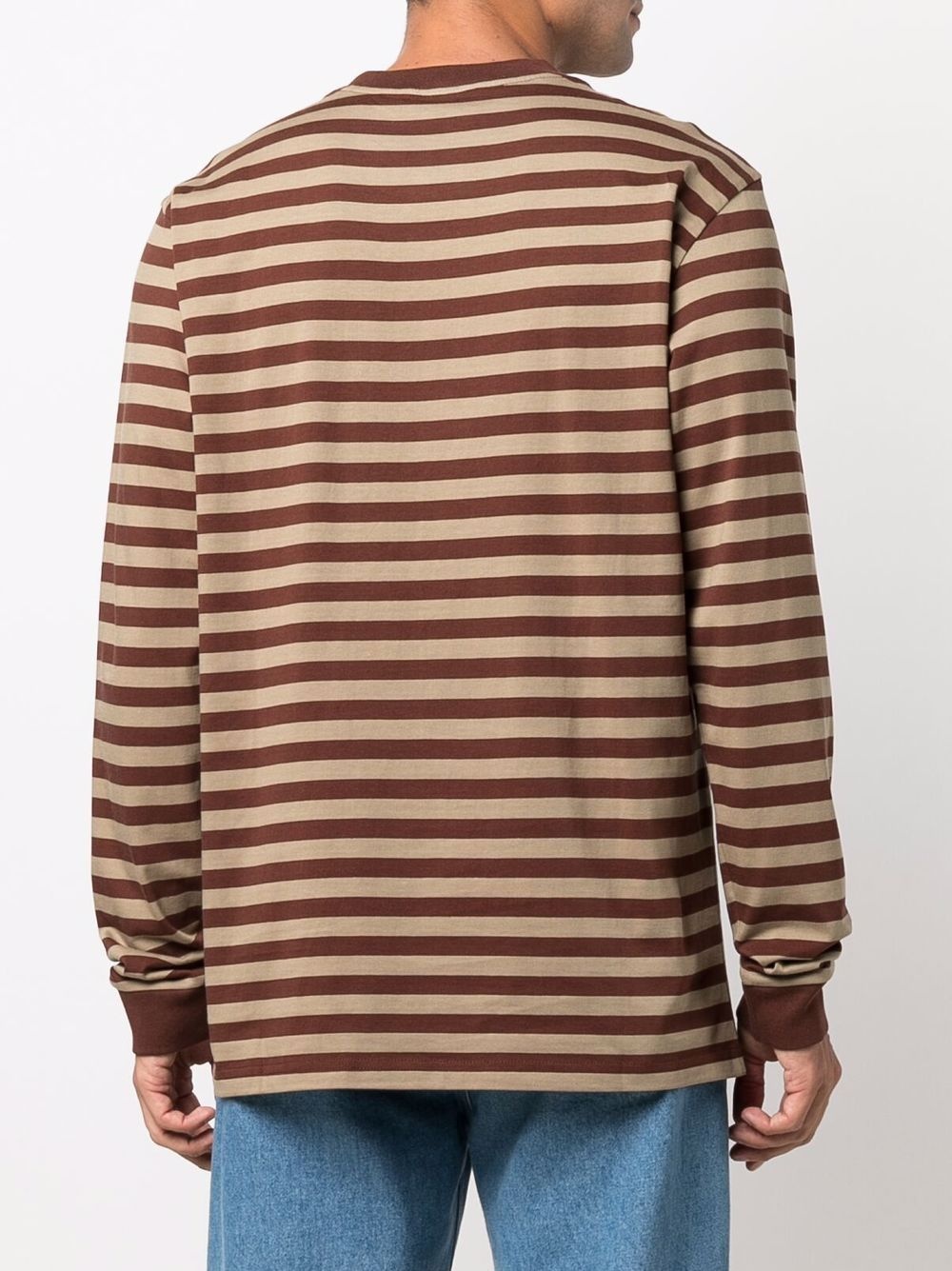 striped long-sleeve T-shirt - 4