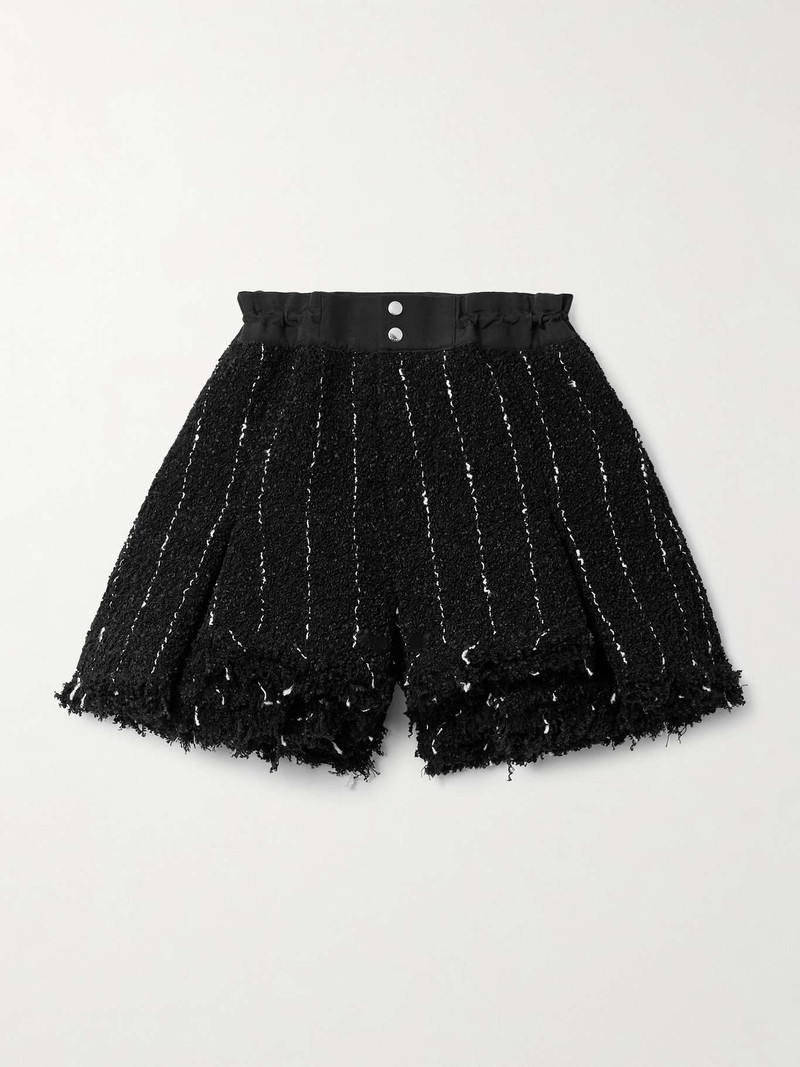 Pinstriped bouclé 반바지 한국어 - 1
