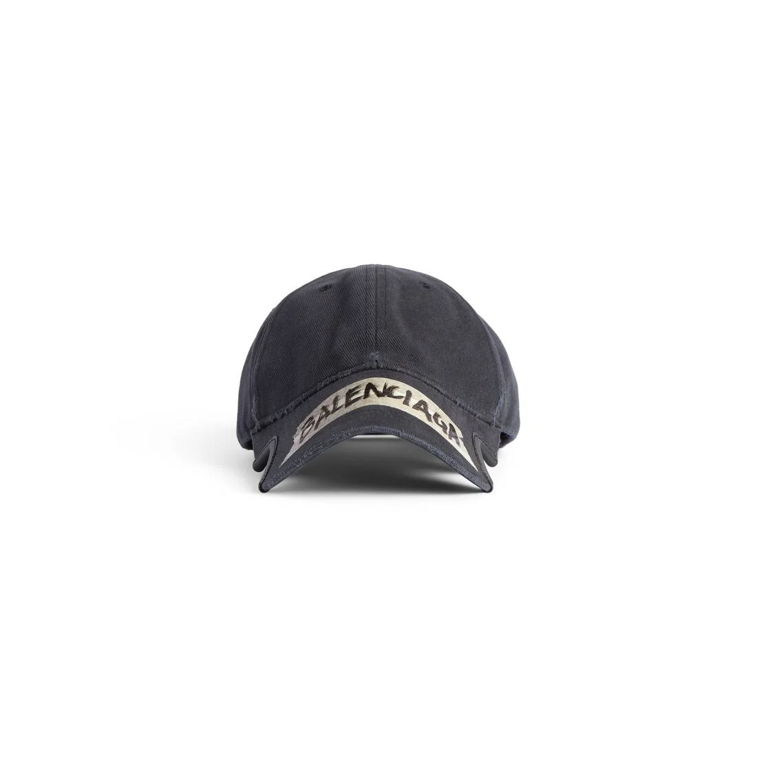 Men's Masking Tape Cap in Faded Black - 1