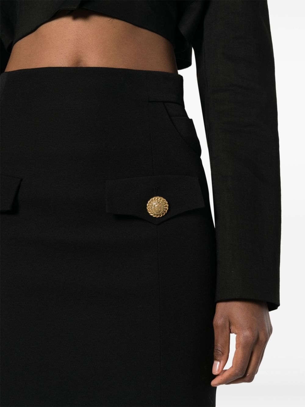 virgin wool mini skirt - 5
