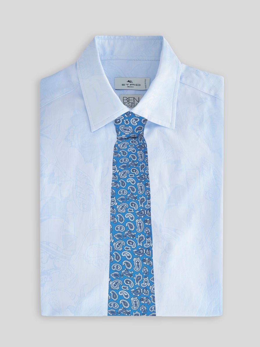 MICRO PAISLEY SILK TIE - 2