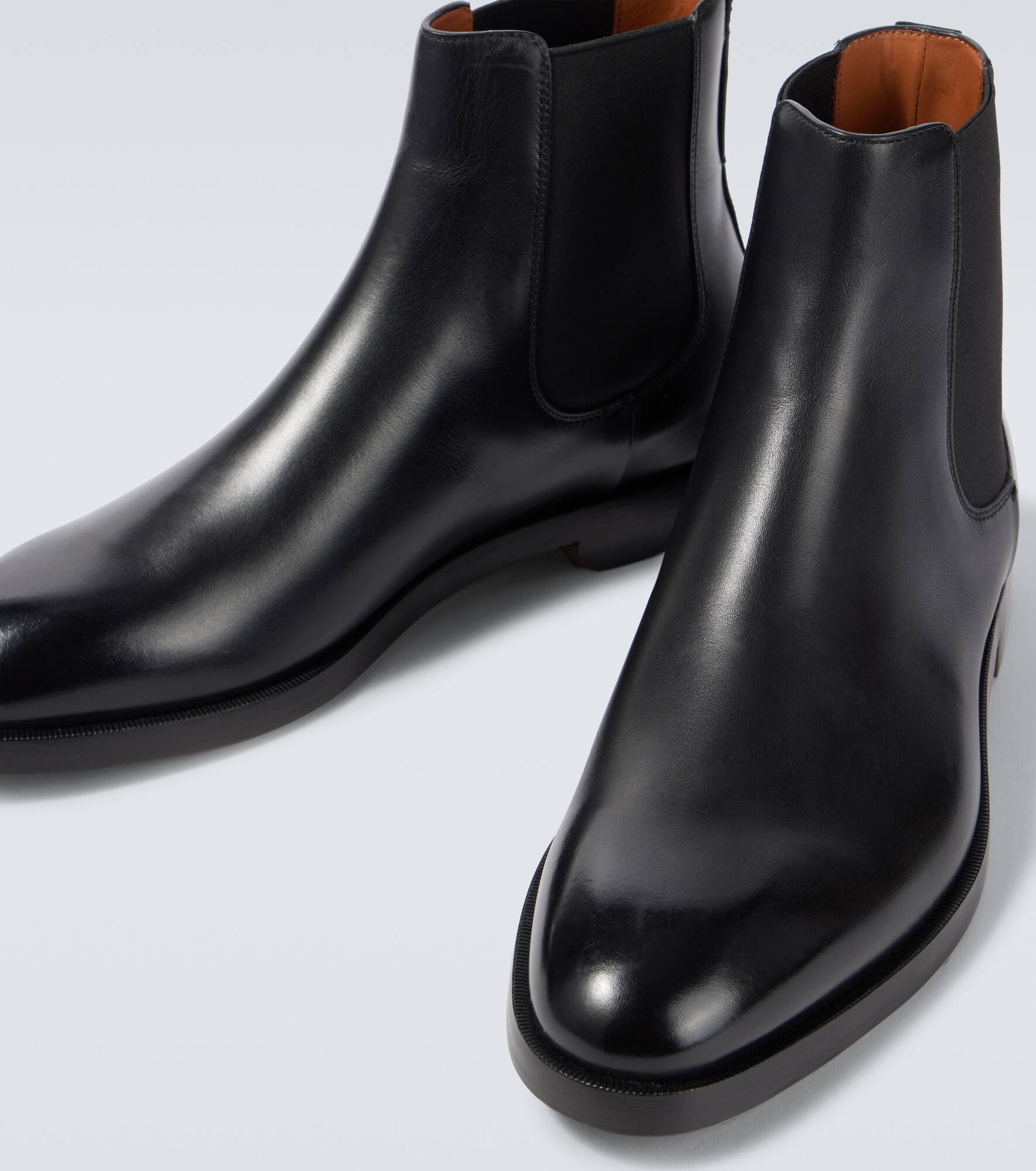 Leather Chelsea boots - 3