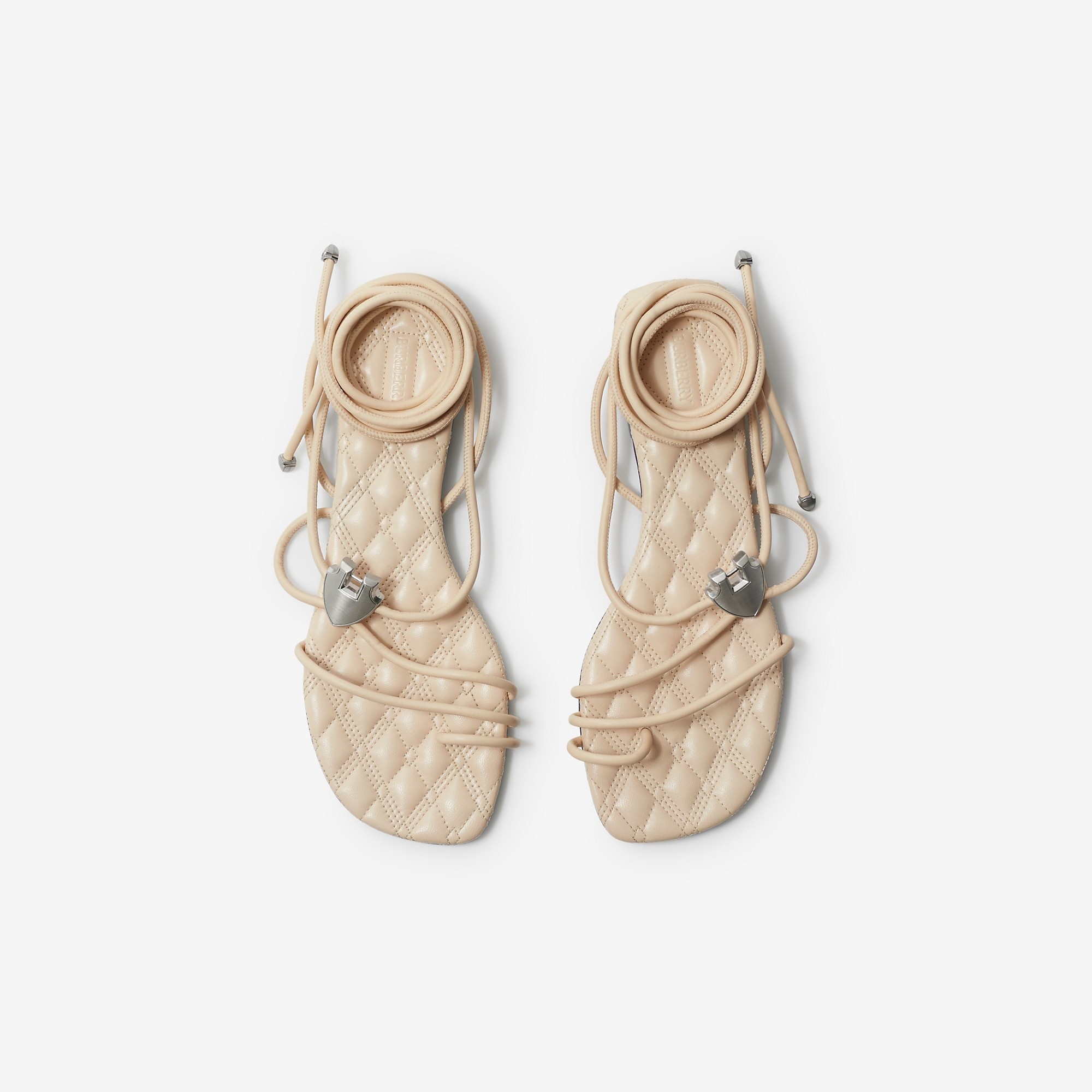 Leather Ivy Shield Sandals - 5