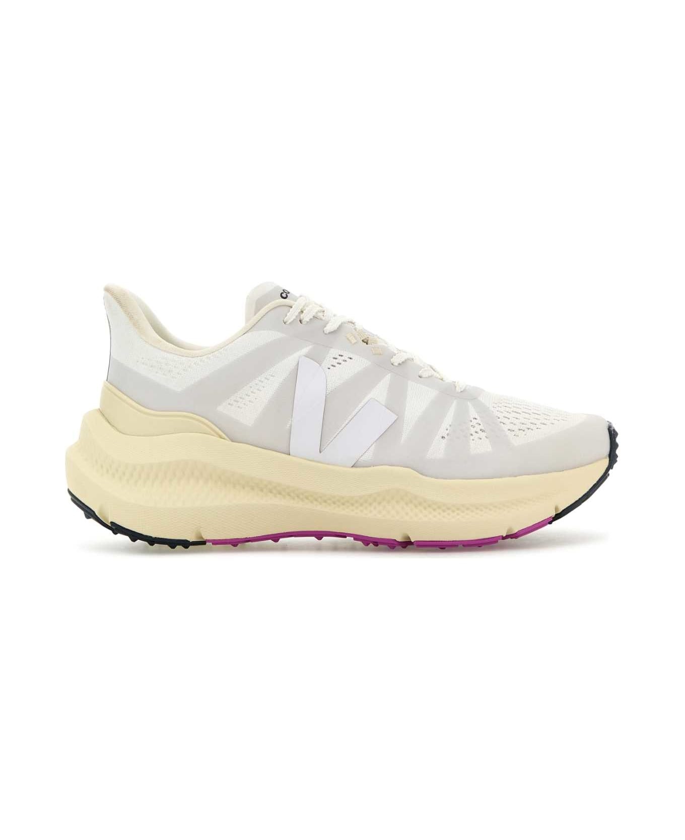 White Fabric Condor 3 Sneakers - 1
