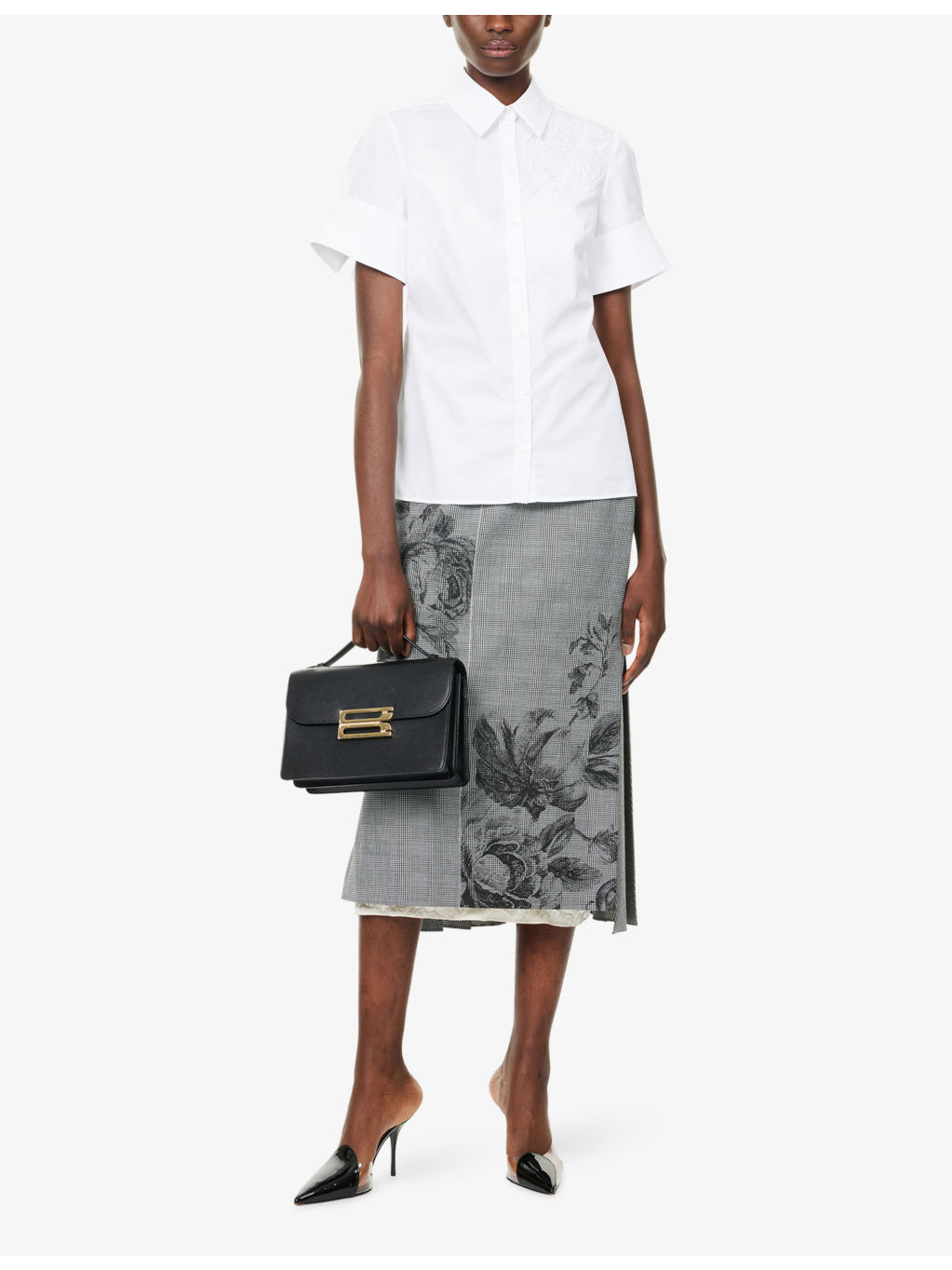 Embroidered Short-Sleeves Cotton-Poplin Shirt - 2