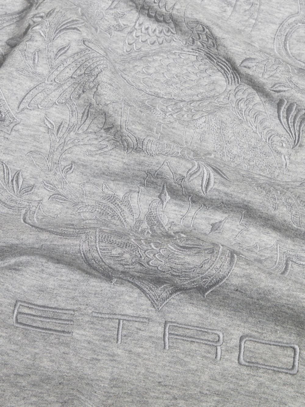 logo-embroidered cotton sweatshirt - 6