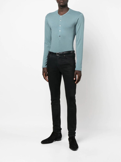 TOM FORD button-up long-sleeve T-shirt outlook