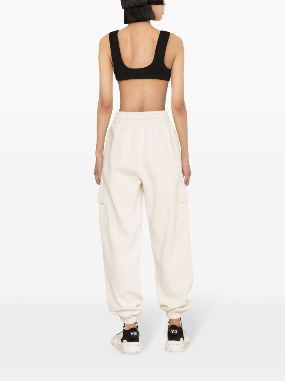 Wonwhi cotton blend track pants - 4