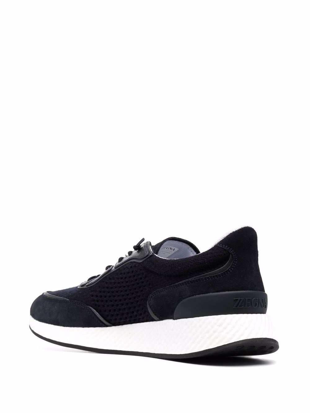 panelled mesh low-top sneakers - 3